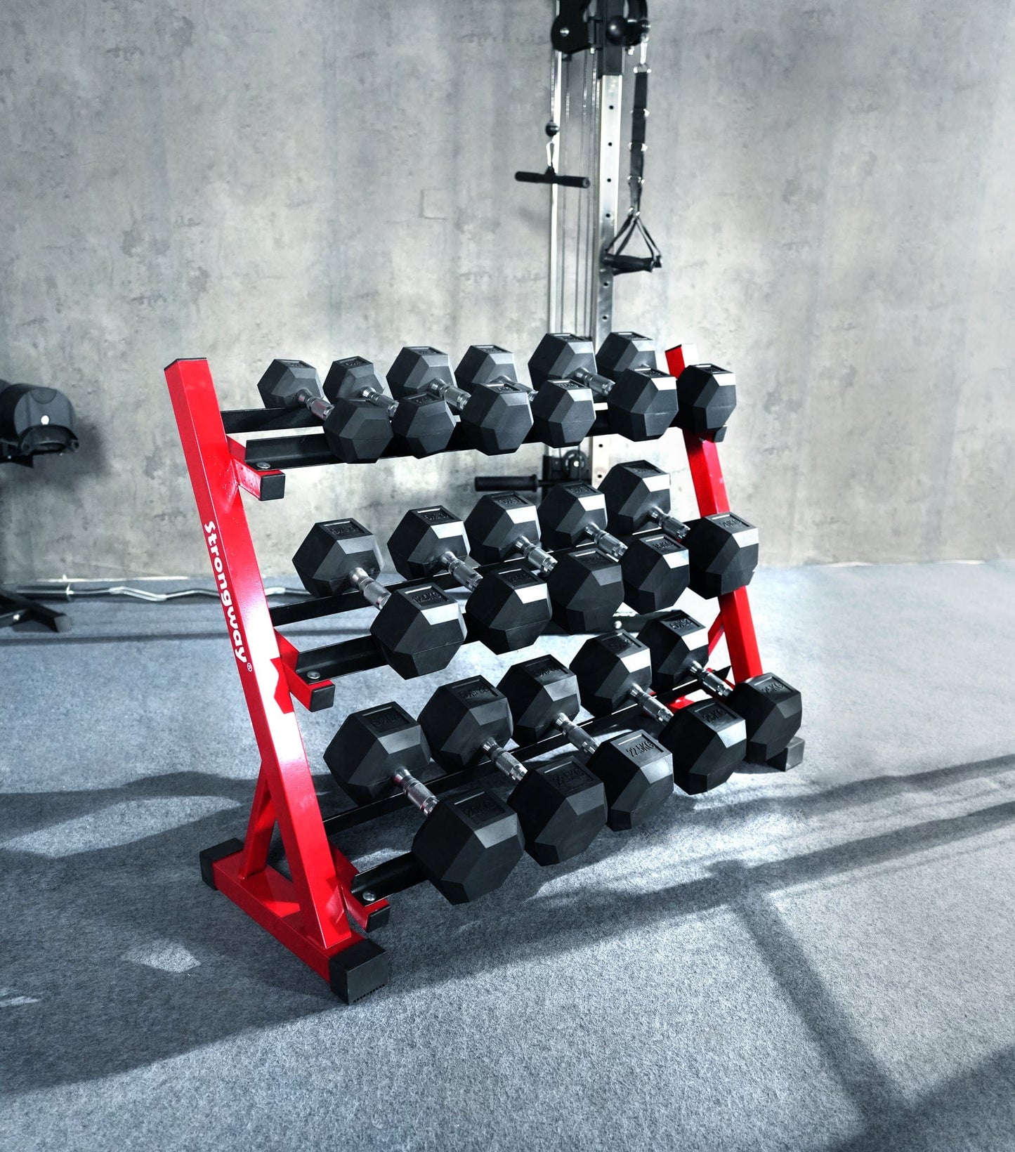 Strongway 3-Tier Dumbbell Rack