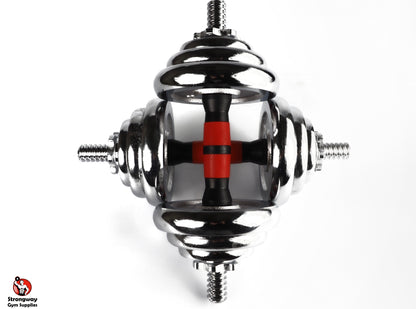 Strongway™ 30KG Chrome Dumbbells Adjustable Weight Set with Storage Box