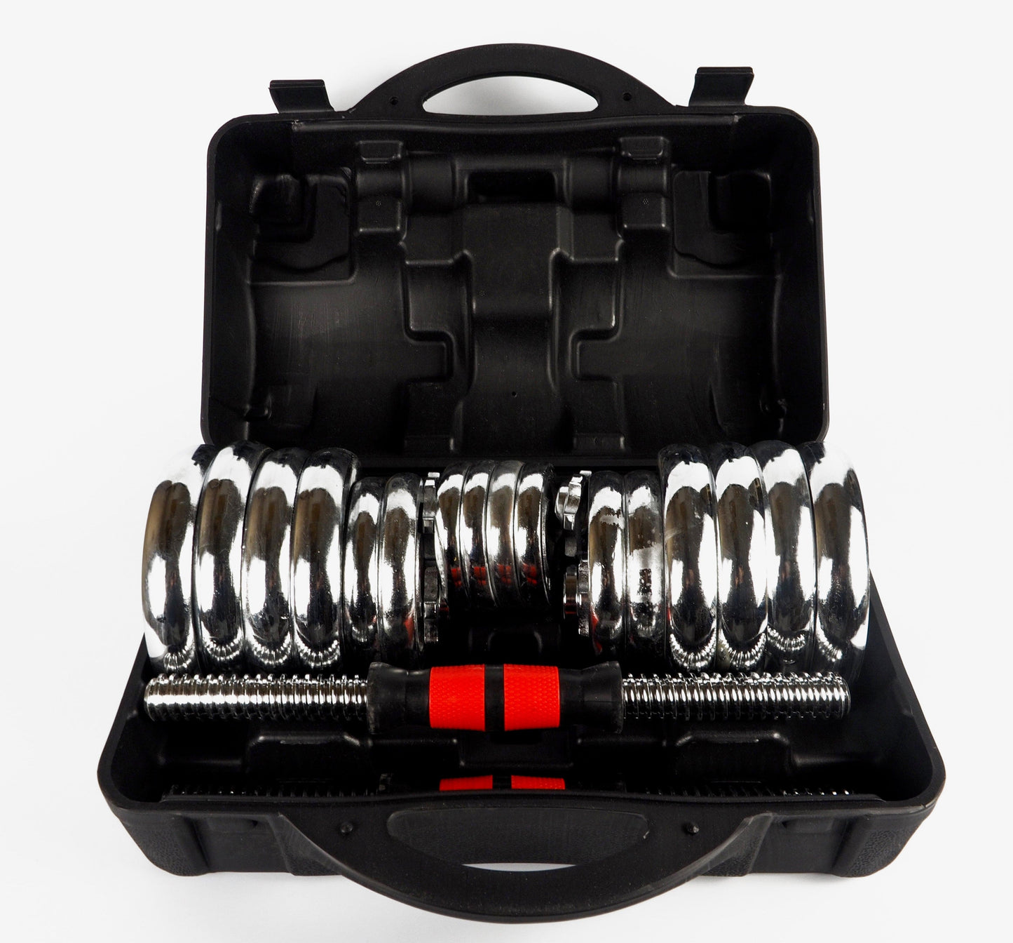 Strongway™ 30KG Chrome Dumbbells Adjustable Weight Set with Storage Box