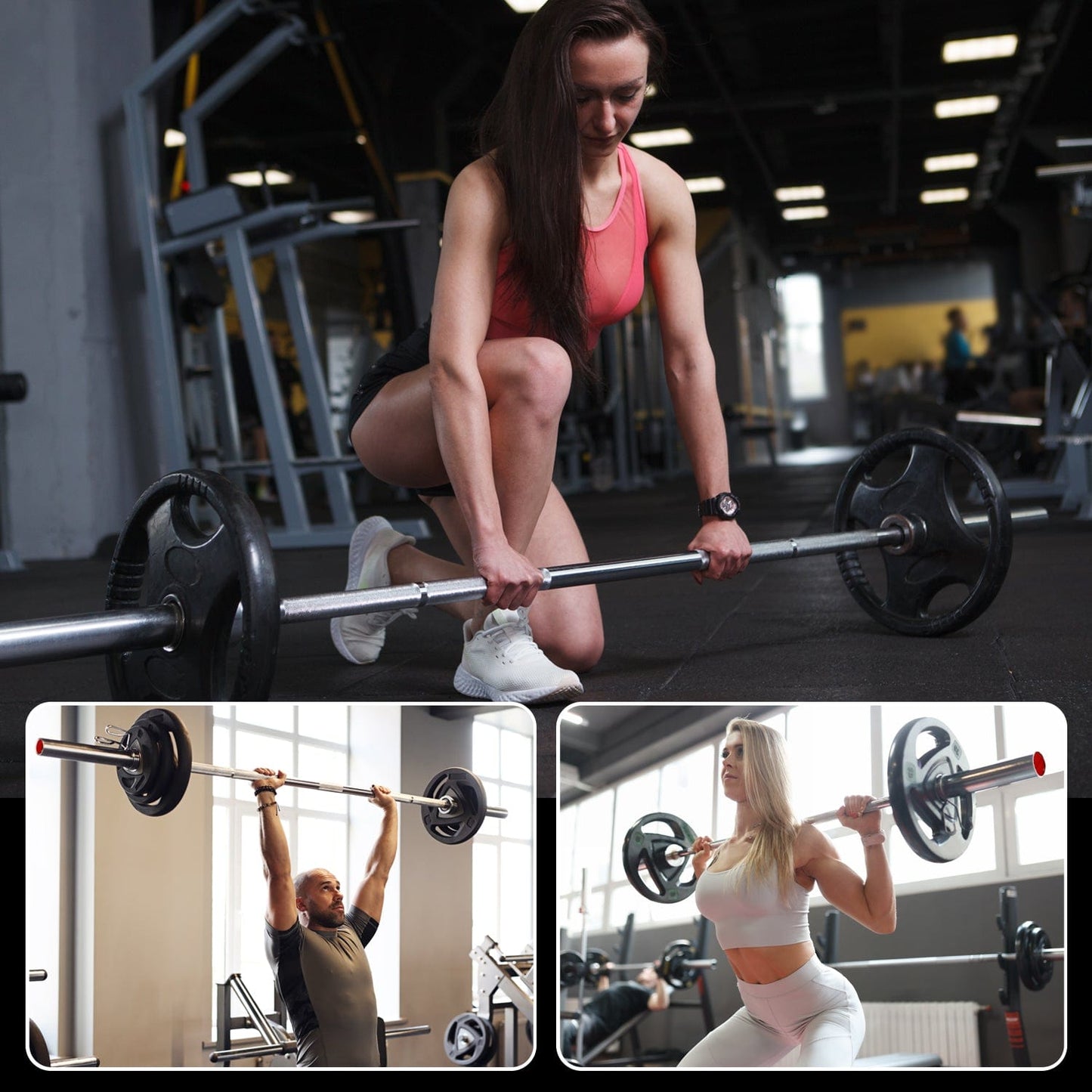 Strongway 6FT Olympic Bar Barbell - (550LBS/250KG Rated)
