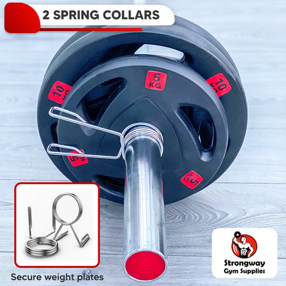 Strongway 7FT OLYMPIC BAR BARBELL - 20KG (700LBS/320KG RATED)