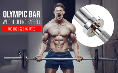 Strongway 7FT OLYMPIC BAR BARBELL - 20KG (700LBS/320KG RATED)