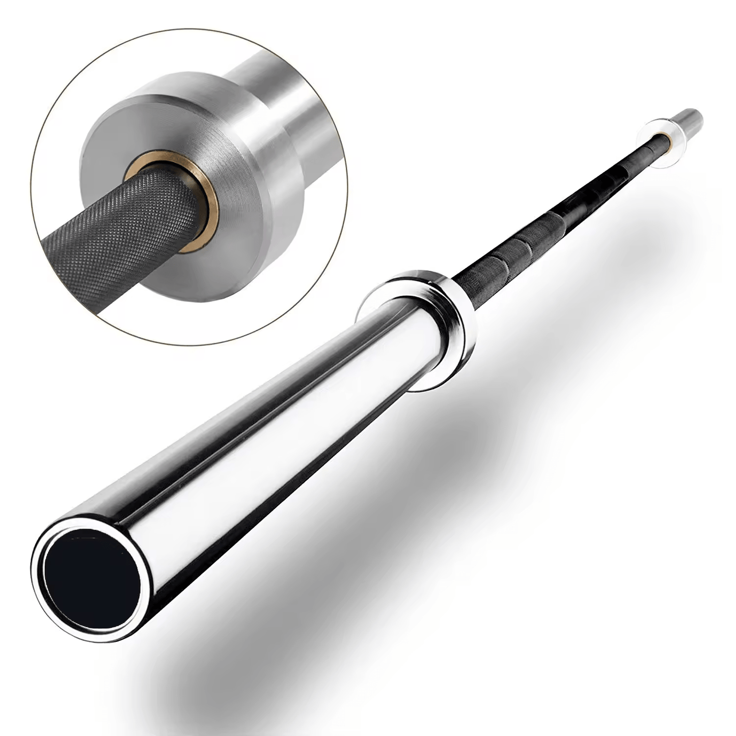 Strongway 6FT OLYMPIC BAR BARBELL - PREMIUM BLACK