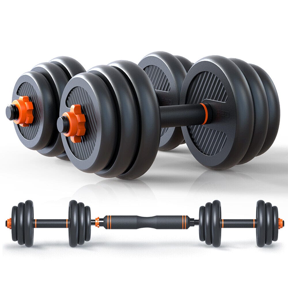 Strongway Adjustable 6 in 1 Dumbbell Barbell Kettlebell Push Up Set - 20KG, 30KG and 40KG SETS