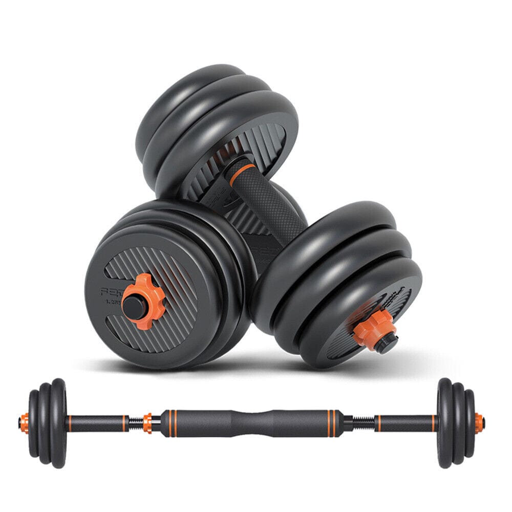 Strongway Adjustable 6 in 1 Dumbbell Barbell Kettlebell Push Up Set - 20KG, 30KG and 40KG SETS