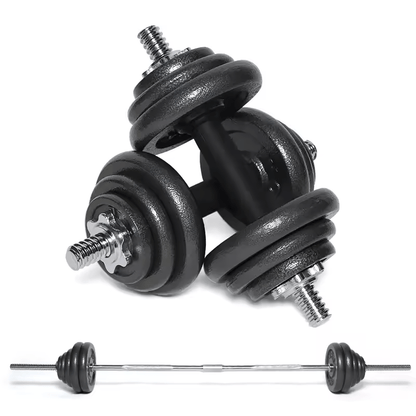 Strongway Adjustable Dumbbell Barbell Set - 20KG 30KG 40KG 50KG SETS