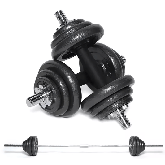 Strongway Adjustable Dumbbell Barbell Set - 20KG 30KG 40KG 50KG SETS