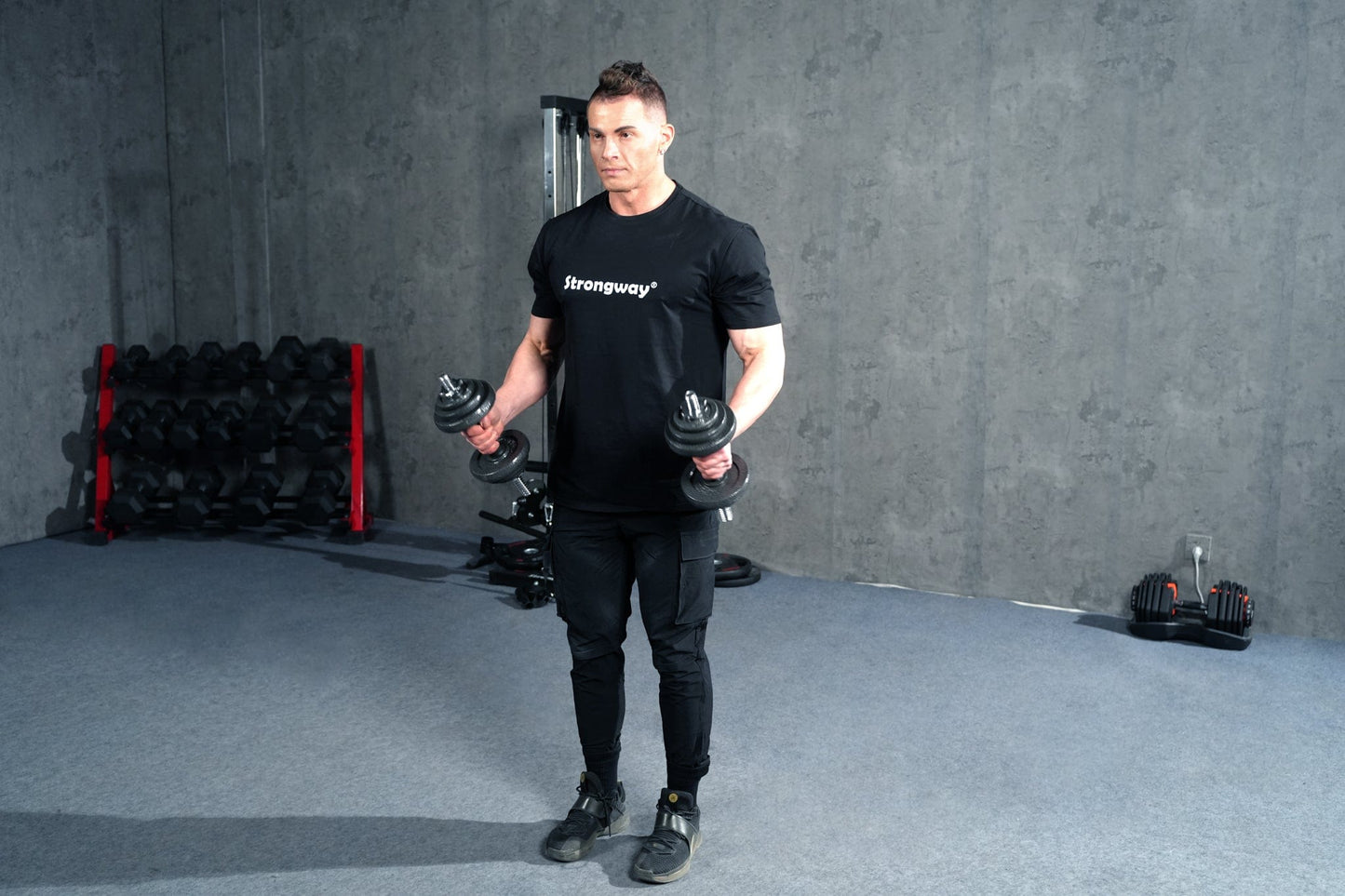Strongway Adjustable Dumbbell Barbell Set - 20KG 30KG 40KG 50KG SETS