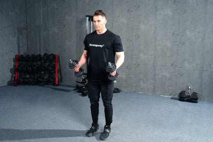 Strongway Adjustable Dumbbell Barbell Set - 20KG 30KG 40KG 50KG SETS
