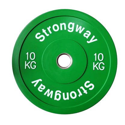 Strongway Coloured Premium Olympic Bumper Weight Plates