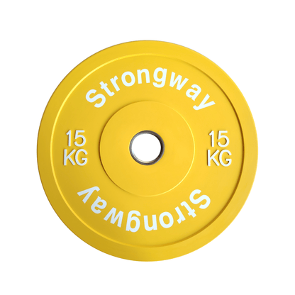 Strongway Coloured Premium Olympic Bumper Weight Plates