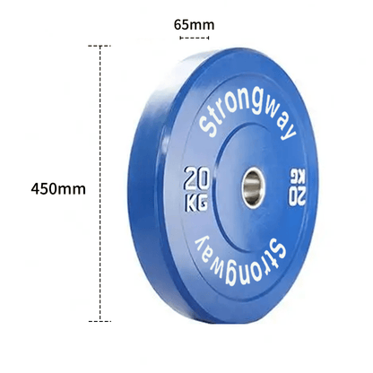 Strongway Coloured Premium Olympic Bumper Weight Plates