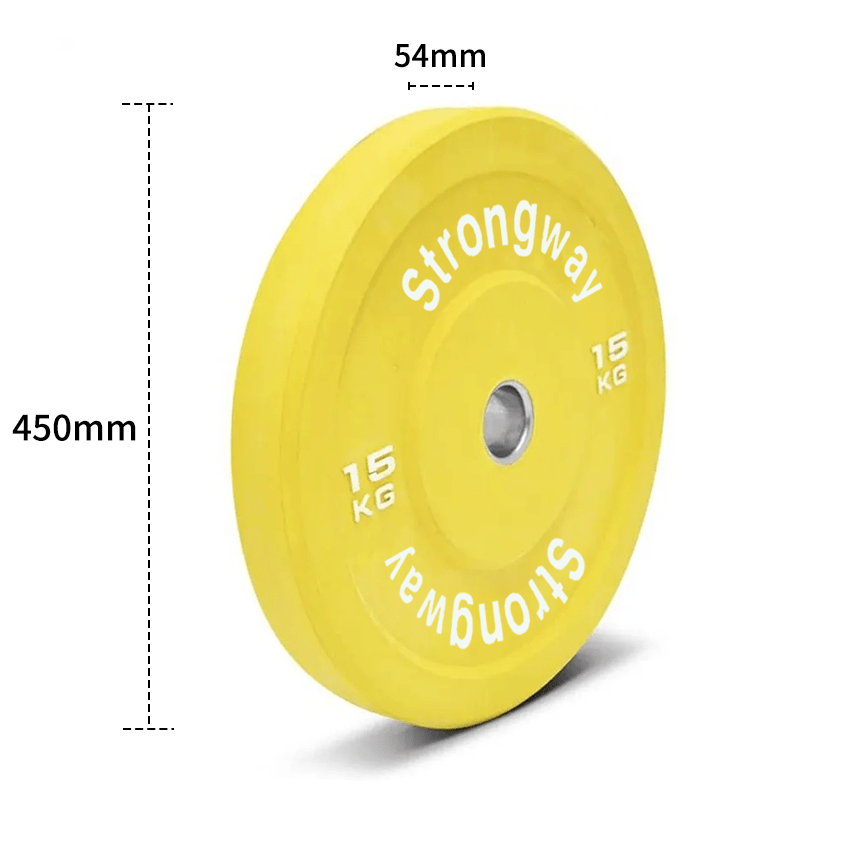 Strongway Coloured Premium Olympic Bumper Weight Plates