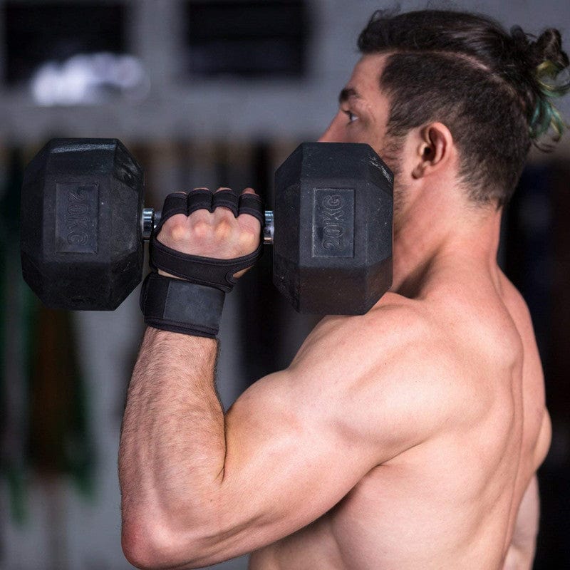 Strongway Hex Dumbbells (Pairs) Rubber Dumbbells