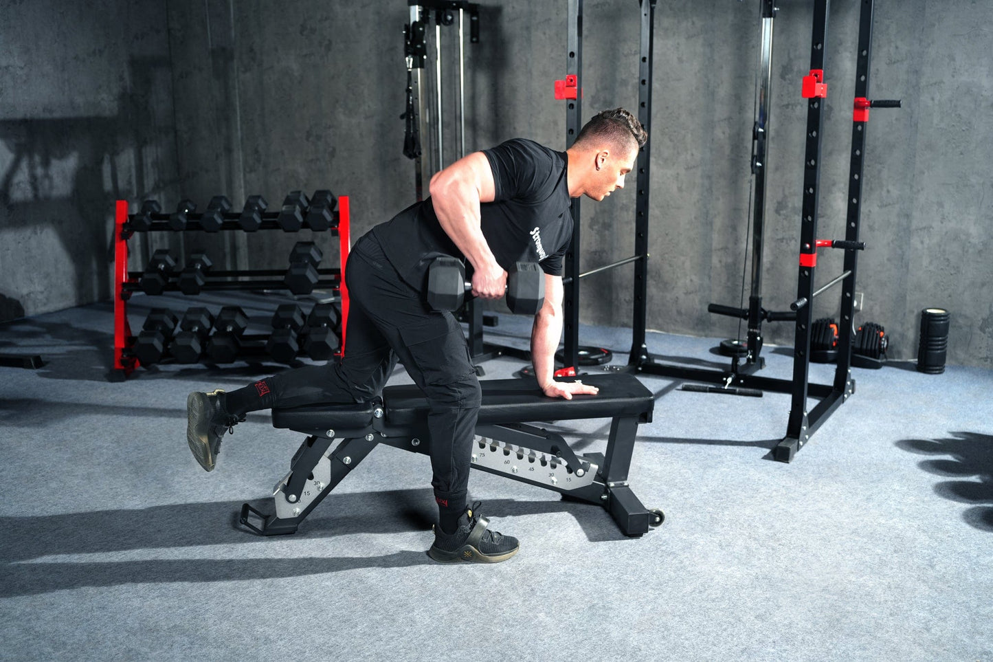 Strongway Hex Dumbbells (Pairs) Rubber Dumbbells