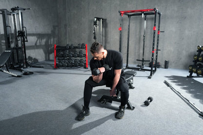 Strongway Hex Dumbbells (Pairs) Rubber Dumbbells