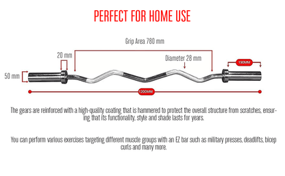 Strongway™ Olympic EZ Curl Bar (330LBS Rated)