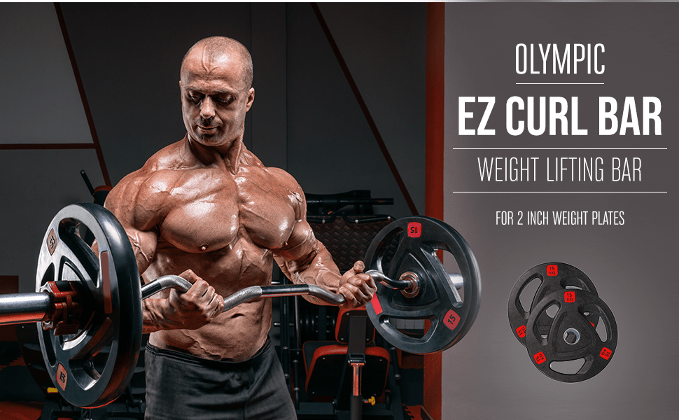 Strongway™ Olympic EZ Curl Bar (330LBS Rated)