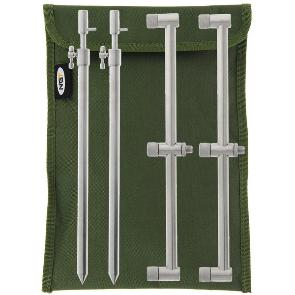 2x Buzz Bars + 2x Bank stick Set (Stainless) With Case